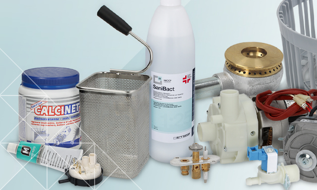 All the spare parts, tools and consumables needed to get kitchen equipment up and running again